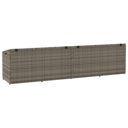 Garden Storage Box Poly Rattan