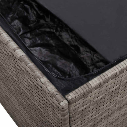 Garden Storage Box Poly Rattan