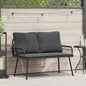 Garden With Cushion Grey 114 X 64 X 78Cm Metal