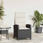 Reclining Garden Chair With Side Table Poly Rattan