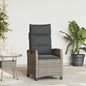 Reclining Garden Chair With Side Table Poly Rattan