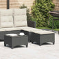 Garden Stools With Cushions 2 Pcs 55X55X36 Cm Poly Rattan