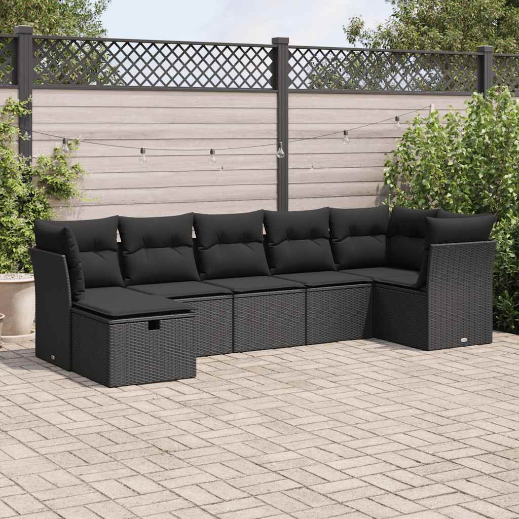 8 Piece Garden Sofa Set With Cushions Poly Rattan