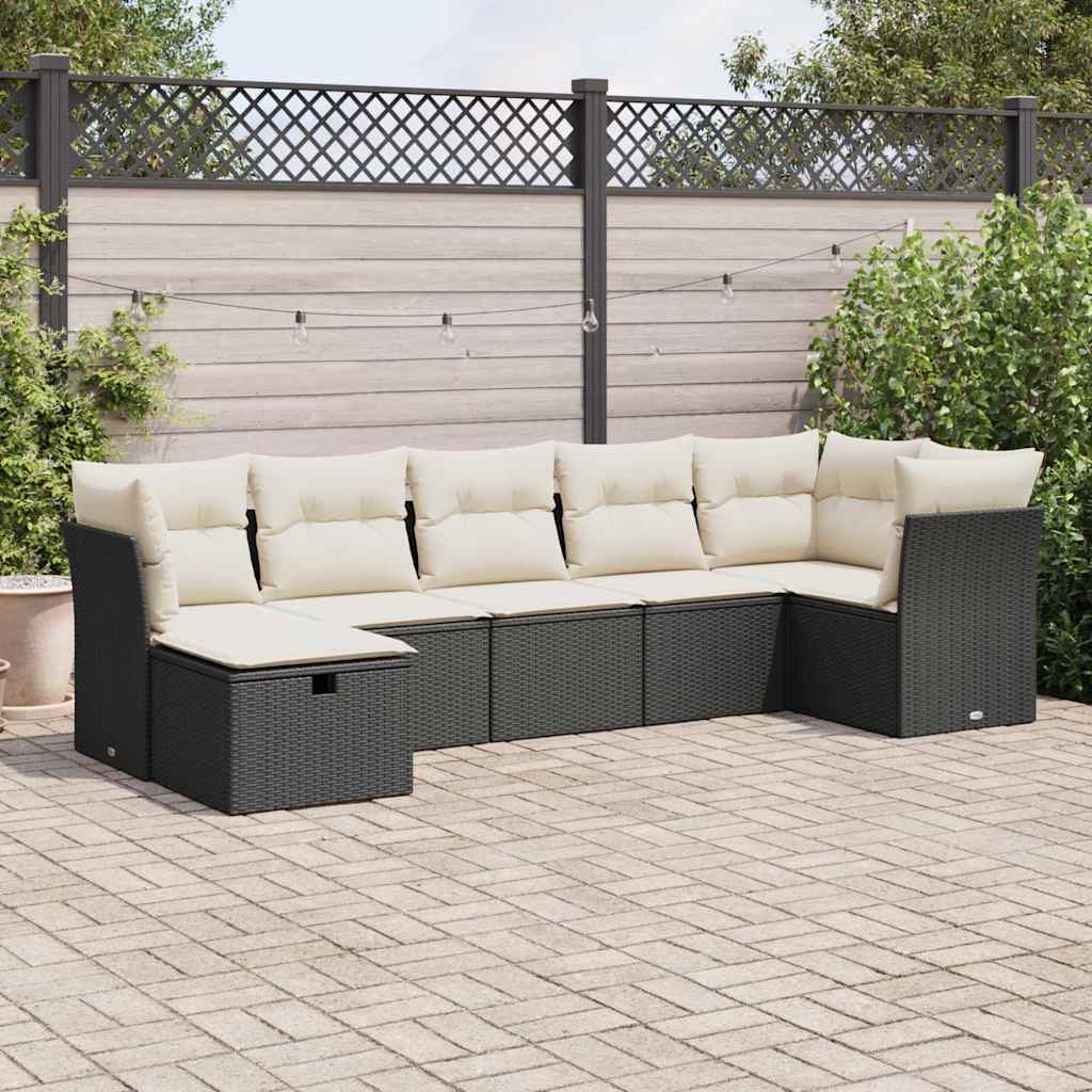 8 Piece Garden Sofa Set With Cushions Poly Rattan