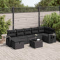 7 Piece Garden Sofa Set With Cushions Poly Rattan