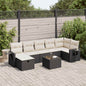 7 Piece Garden Sofa Set With Cushions Poly Rattan