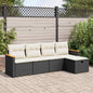 6 Piece Garden Sofa Set With Cushions Poly Rattan
