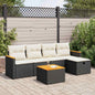 6 Piece Garden Sofa Set With Cushions Poly Rattan
