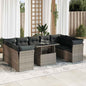 10 Piece Garden Sofa Set With Cushions Poly Rattan