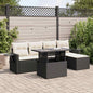 6 Piece Garden Sofa Set With Cushions Poly Rattan