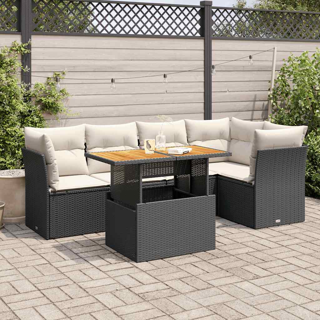 5 Piece Garden Sofa Set With Cushions Grey Poly Rattan