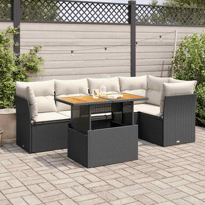 5 Piece Garden Sofa Set With Cushions Grey Poly Rattan