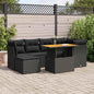 7 Piece Garden Sofa Set With Cushions Poly Rattan
