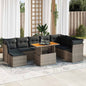 9 Piece Garden Sofa Set With Cushions Poly Rattan