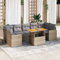 8 Piece Garden Sofa Set With Cushions Poly Rattan