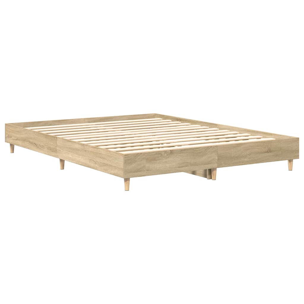 Bed Frame No Mattress Engineered Wood