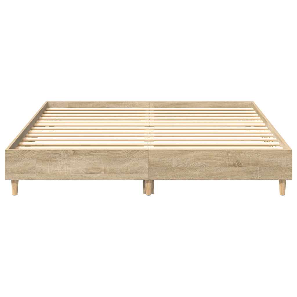 Bed Frame No Mattress Engineered Wood