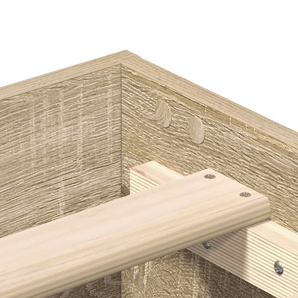 Bed Frame No Mattress Engineered Wood