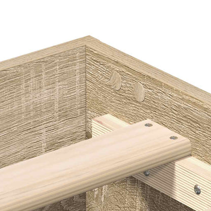 Bed Frame No Mattress Engineered Wood
