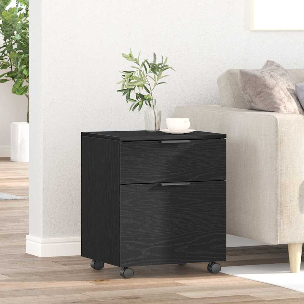 Mobile File Cabinet With Wheels 45X38X54 Cm Engineered Wood