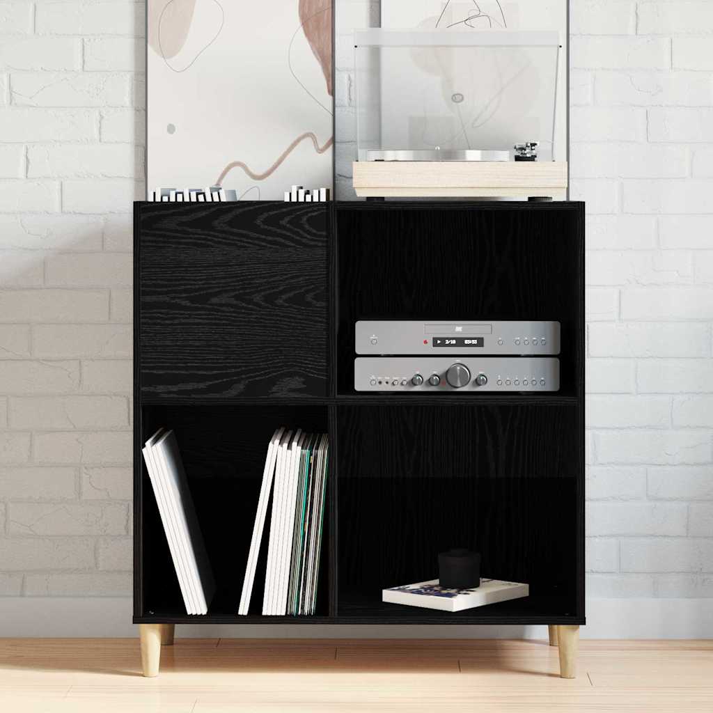 Record Cabinet 84.5 X 38 X 89 Cm Engineered Wood