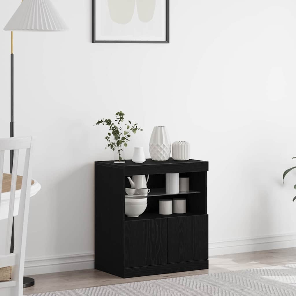 Sideboard With Led Lights 60X37X67 Cm