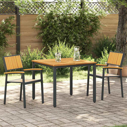 Garden Chair 6 Pcs Brown 56 X 57 X 87Cm Solid Acacia Wood