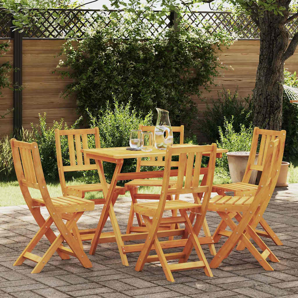 Garden Chair 8 Pcs Brown 36 X 46 X 86Cm Solid Acacia Wood