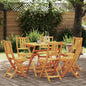 Garden Chair 8 Pcs Brown 36 X 46 X 86Cm Solid Acacia Wood