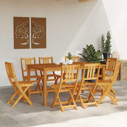 Garden Chair 8 Pcs Brown 36 X 46 X 86Cm Solid Acacia Wood