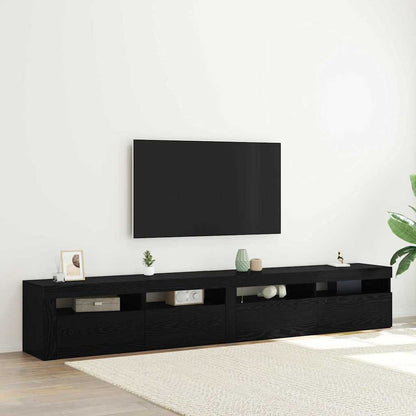 Tv Cabinet With Led Lights 240X35X40 Cm
