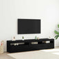 Tv Cabinet With Led Lights 240X35X40 Cm