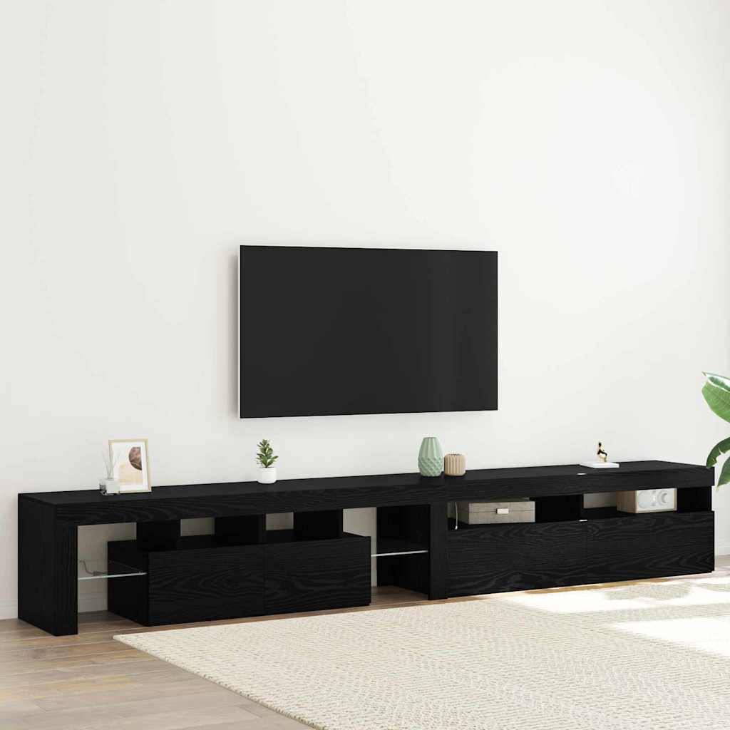 Tv Cabinet With Led Lights 260X36.5X40 Cm
