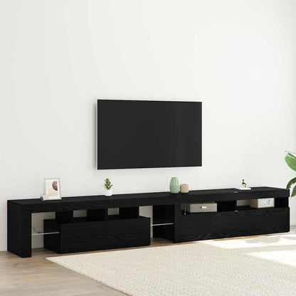Tv Cabinet With Led Lights 260X36.5X40 Cm