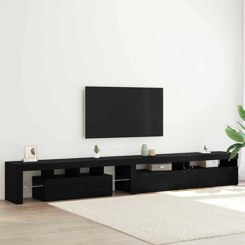 Tv Cabinet With Led Lights 260X36.5X40 Cm