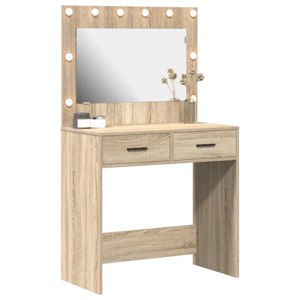 Dressing Table 78.5 X 41 X 135 Cm Engineered Wood