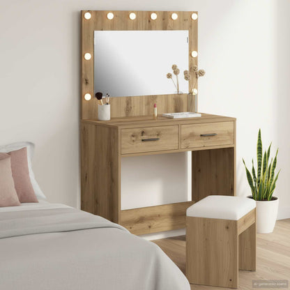 Dressing Table 78.5 X 41 X 135 Cm Engineered Wood