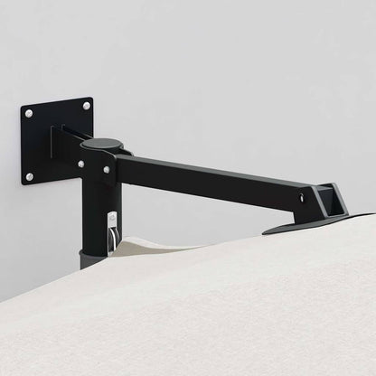 Garden Parasol Beige And Black 248 X 248 X 148 Cm