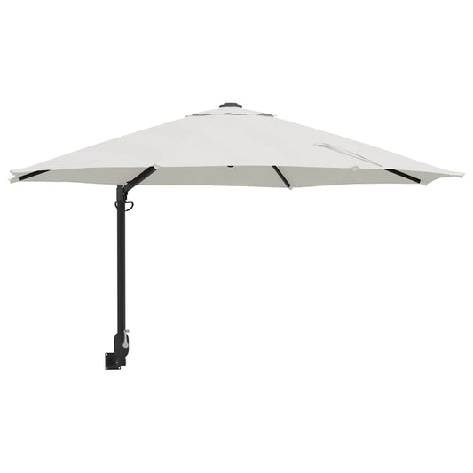 Garden Parasol Beige And Black 248 X 248 X 148 Cm
