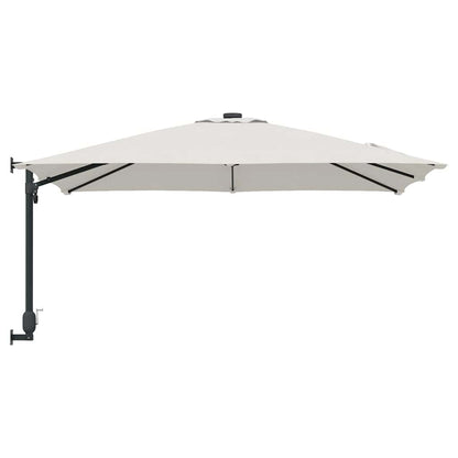 Garden Parasol Beige And Black 248.5 X 247.5 X 160 Cm