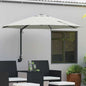 Garden Parasol Manual And Black 248 X 248 X 148 Cm