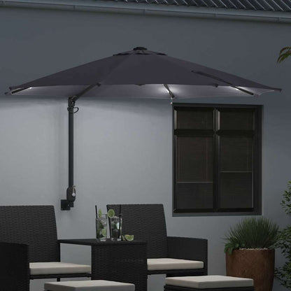 Garden Parasol Manual And Black 248 X 248 X 148 Cm