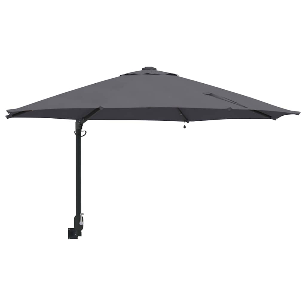 Garden Parasol Manual And Black 248 X 248 X 148 Cm