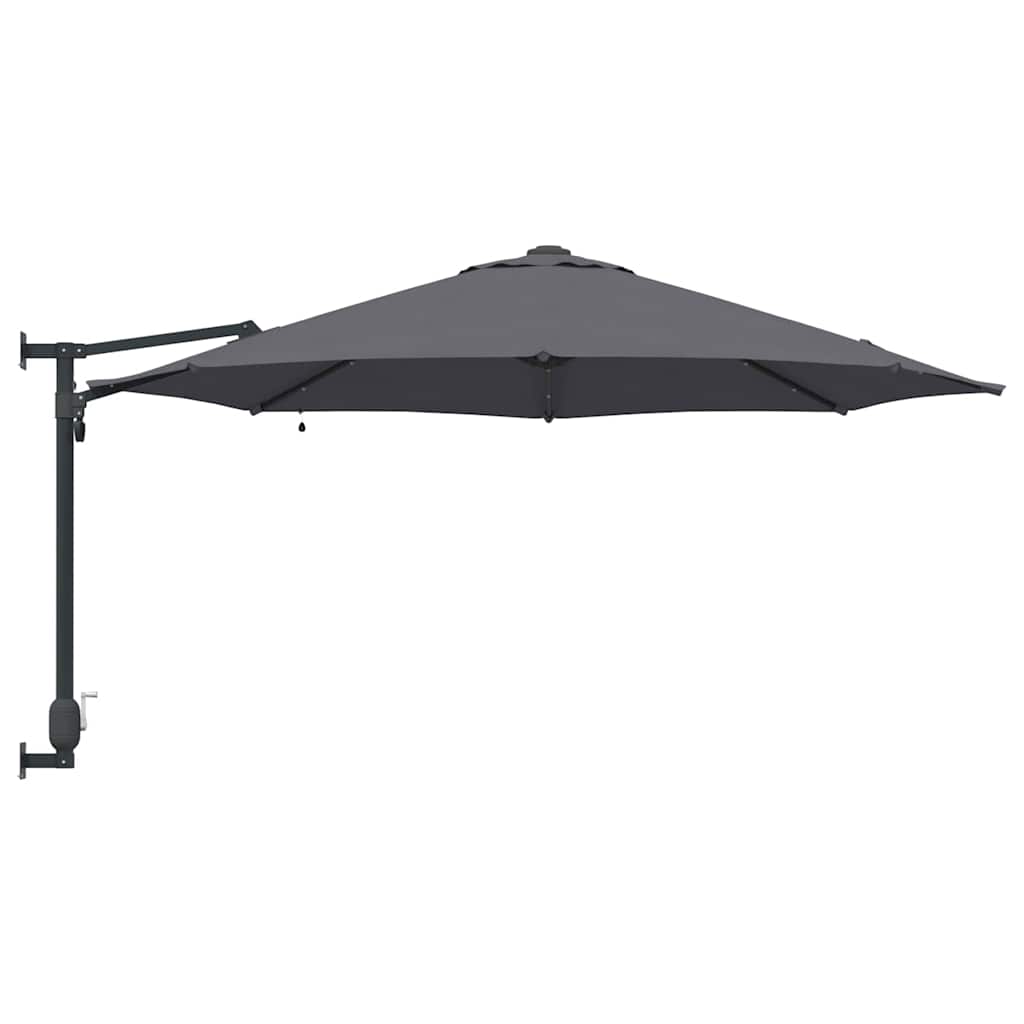 Garden Parasol Manual And Black 248 X 248 X 148 Cm
