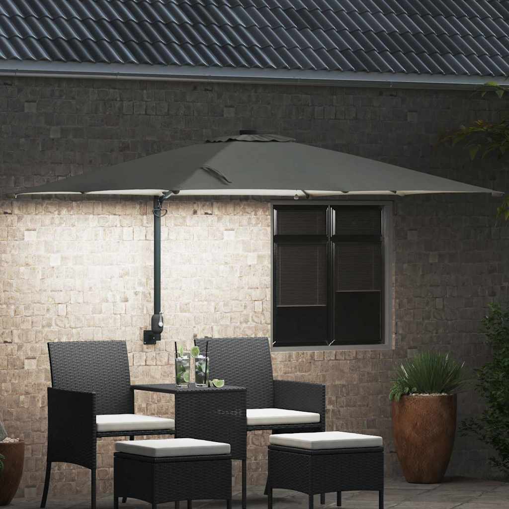 Garden Parasol 248.5 X 247.5 X 160 Cm Fabric