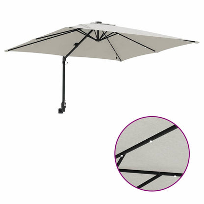 Garden Parasol 248.5 X 247.5 X 160 Cm Fabric