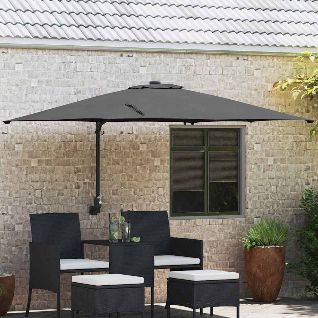 Garden Parasol 248.5 X 247.5 X 160 Cm Fabric