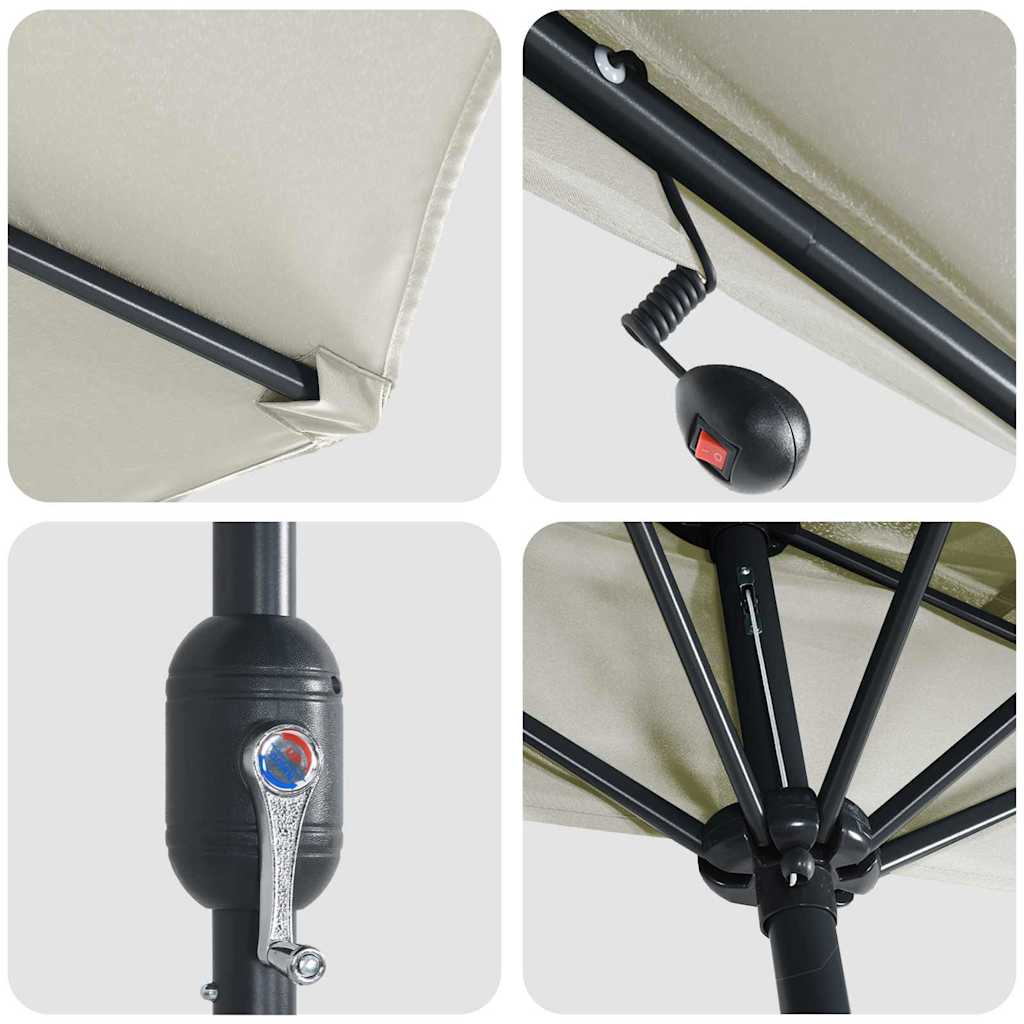 Garden Parasol 294 X 150 X 223 Cm Fabric