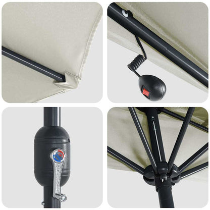 Garden Parasol 294 X 150 X 223 Cm Fabric