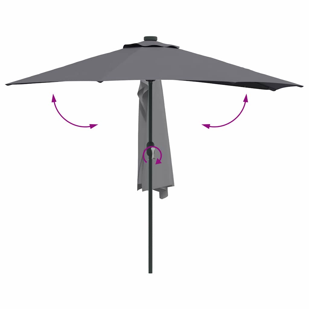 Garden Parasol 294 X 150 X 224 Cm Fabric